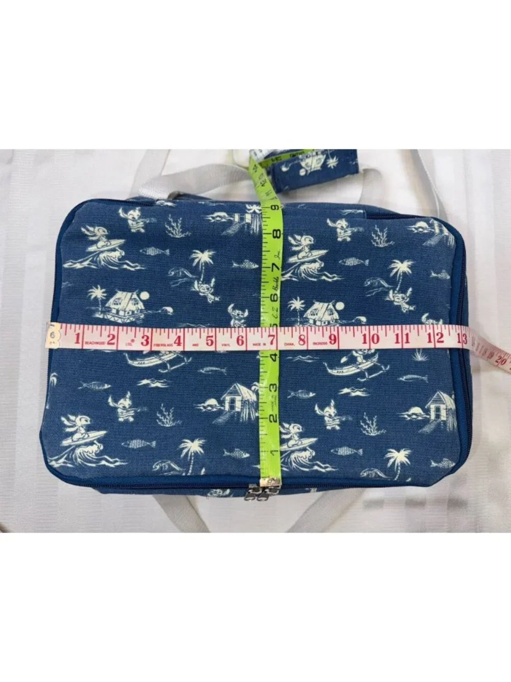 Disney Parks STITCH Blue Soft Side Beach Bag Cooler Picnic Tote Shoulder Strap